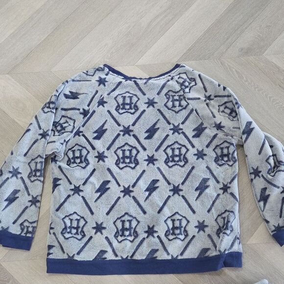 HARRY POTTER • Blue 2-Piece Fleece Jogger Pajama Lounge Set XxL - Picture 4 of 8